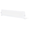 71-Inch Foldable Bed Rail Swing Down Baby Bed Guard Rail with Adjustable Safety Strap-White