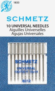 SCHMETZ #1833 Universal - 80/12 10 count