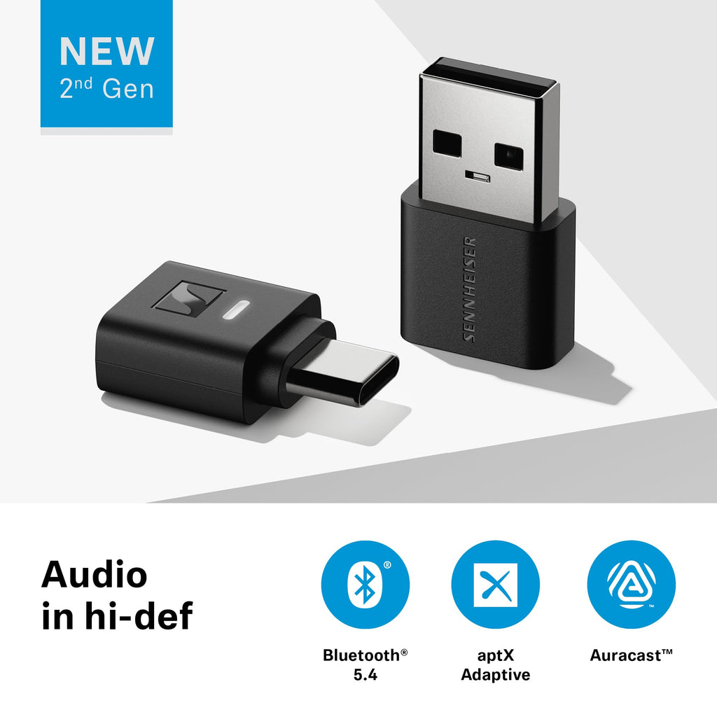 Sennheiser BTD 700 Dongle, Auracast, Low Latency, Bluetooth, USB-C, USB -A 🍁 All In One Marketplace Canada