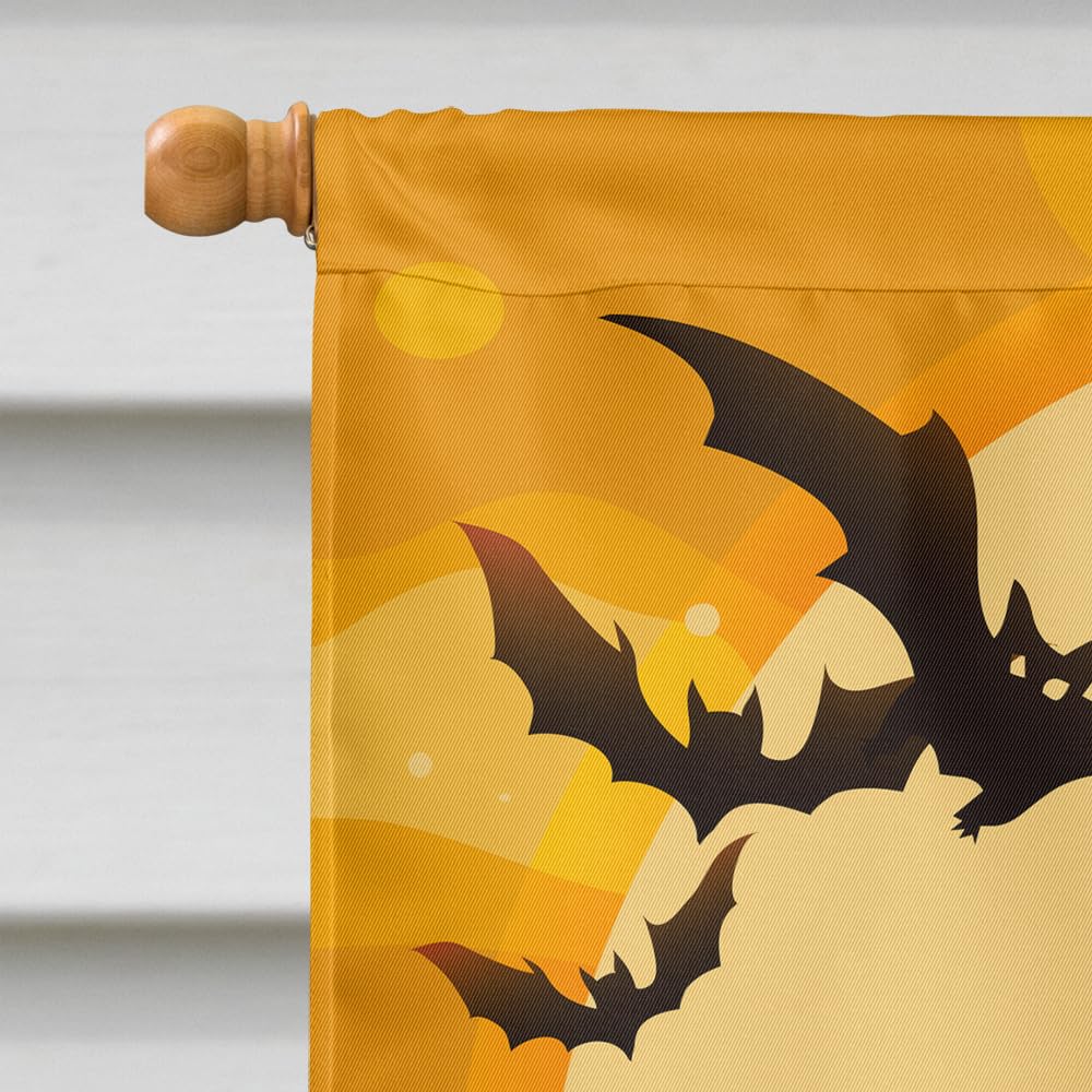 Caroline's Treasures BB4358CHF Halloween Cocker Spaniel Black Flag Canvas House Size, Large, Multicolor