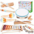 Wooden Musical Instruments for Toddlers 1-3 - Montessori Educational Toys for 1 2 3 Year Old Baby Kids, with Xylophone, One 1st 2st Christmas Birthday Gifts for Girls Boys 🍁 All In One Marketplace Canada