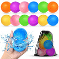 12Pcs Reusable Water Balloons, Pool Beach Water Toys for Boys and Girls, Outdoor Summer Toys for Kids Ages 3-12, Magnetic Water Ball for Outdoor Activities 🍁 All In One Marketplace Canada