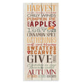 Stupell Industries Fall Halloween Holiday Pumpkin Word Wood Texture Design Signs and Plaques, 7 x 17, Multi-Color