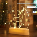 LED Christmas Night Light – Reindeer Ambience Lamp, Warm White, USB/Battery