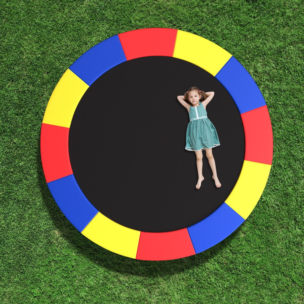 8 Feet Trampoline Pad Replacement Safety Pad with Fixing Straps (Multicolor)