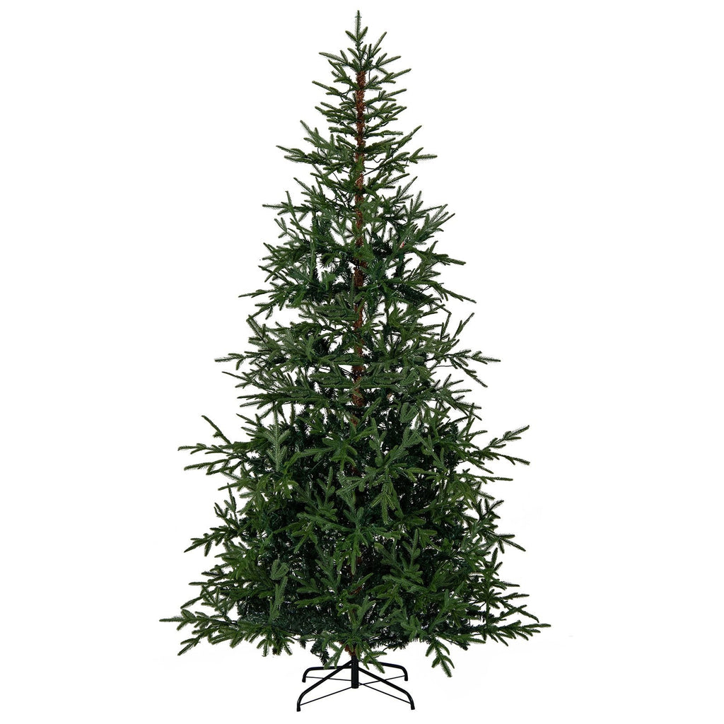 8 FT Pre-Lit Artificial Christmas Tree with 890 Tips, 400 Warm White and Multicolour LEDs, 11 Modes