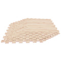 8 Pieces EVA Foam Floor Tiles with Wood Texture
