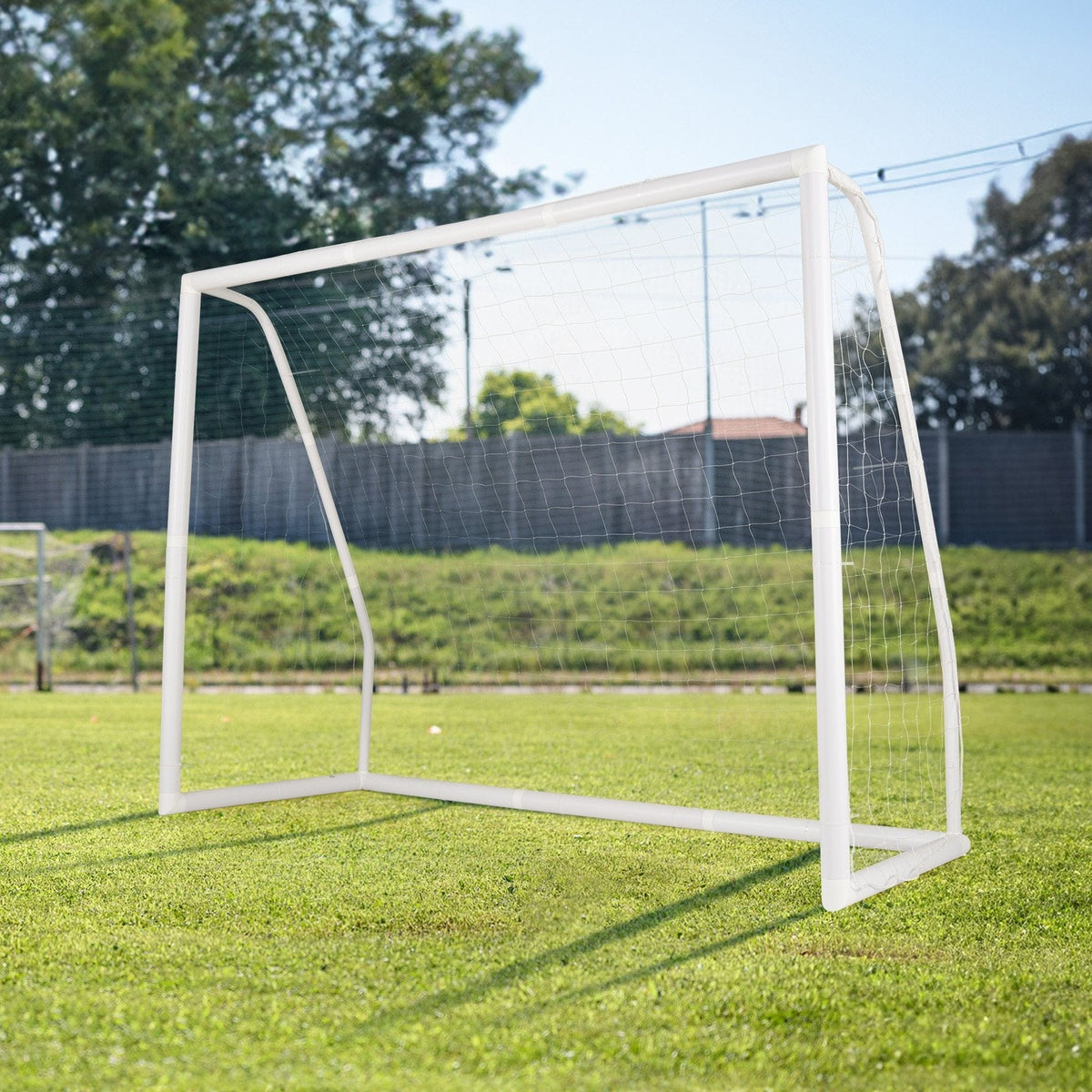 8 x 6 Ft Soccer Goal with Ground Stakes and Soccer Cones