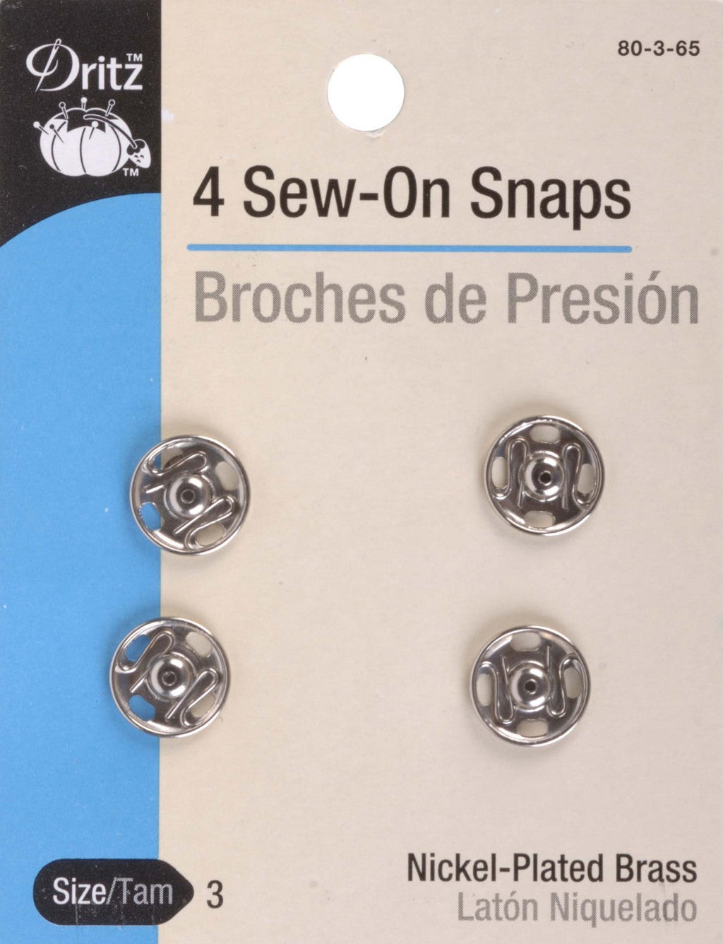 Snap Sew-On Size 3