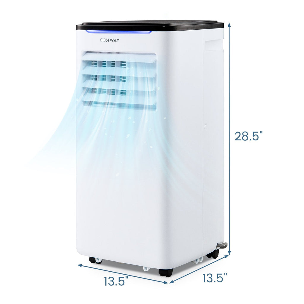 8000 BTU 3-in-1 Portable Air Conditioner with Fan and Dehumidifier Mode, 250 sq ft