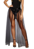 Dreamgirl Adult Sheer Front Tie Skirt Costume, Halloween Costume Accessory Small/Medium