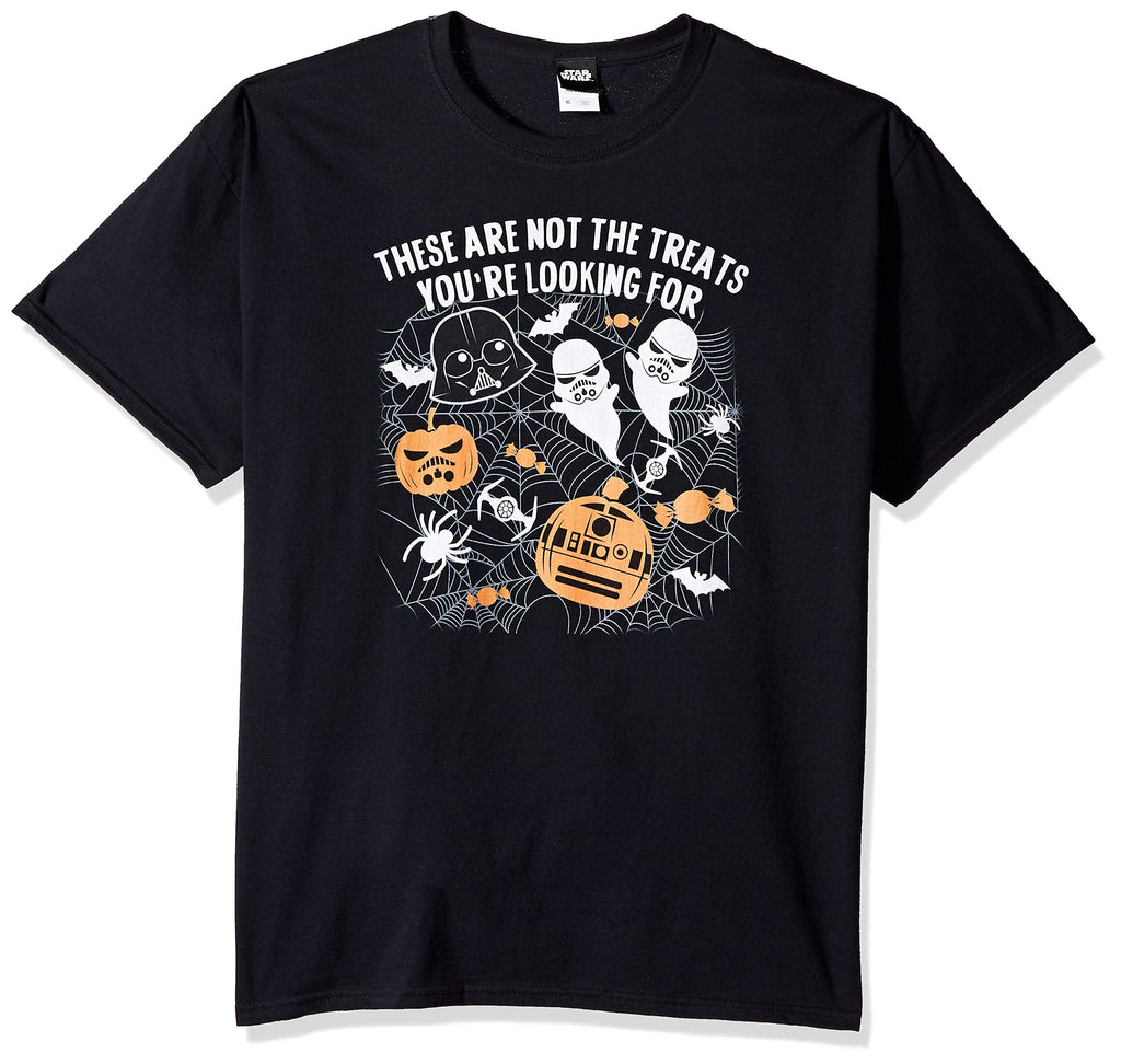 STAR WARS Licensed Halloween Not The Treats Men's Tee, Black, 4X-Large