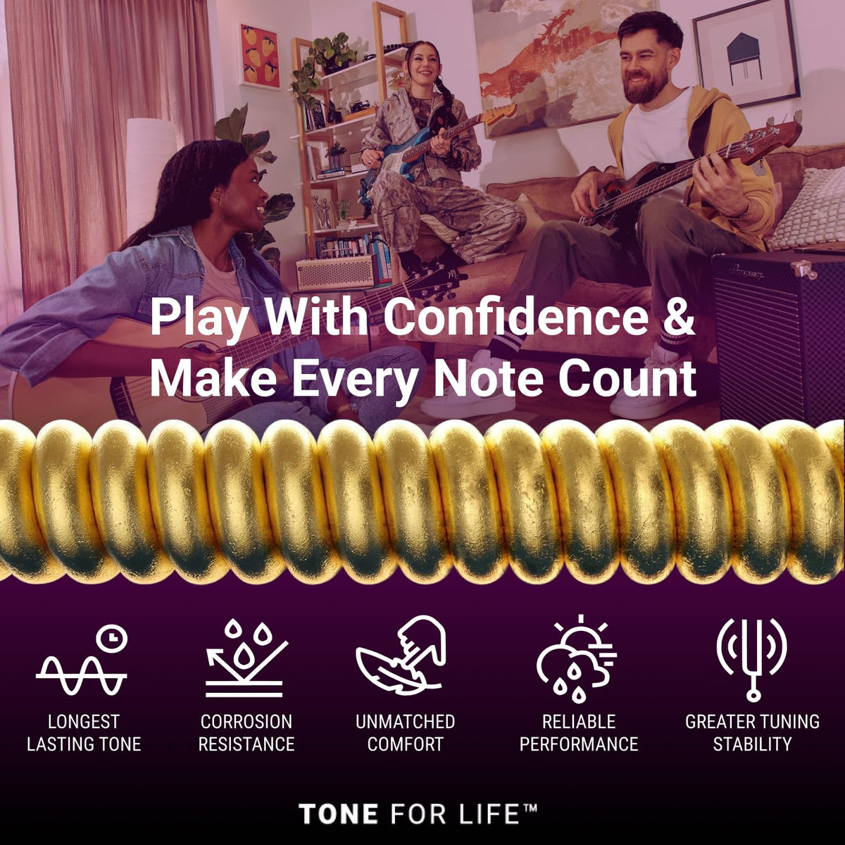 Elixir Strings, Acoustic Guitar Strings, 80/20 Bronze with NANOWEB Technology, Longest-Lasting Bright and Focused Tone with Comfortable Feel, 4 Pack, Light 12-53 🍁 All In One Marketplace Canada