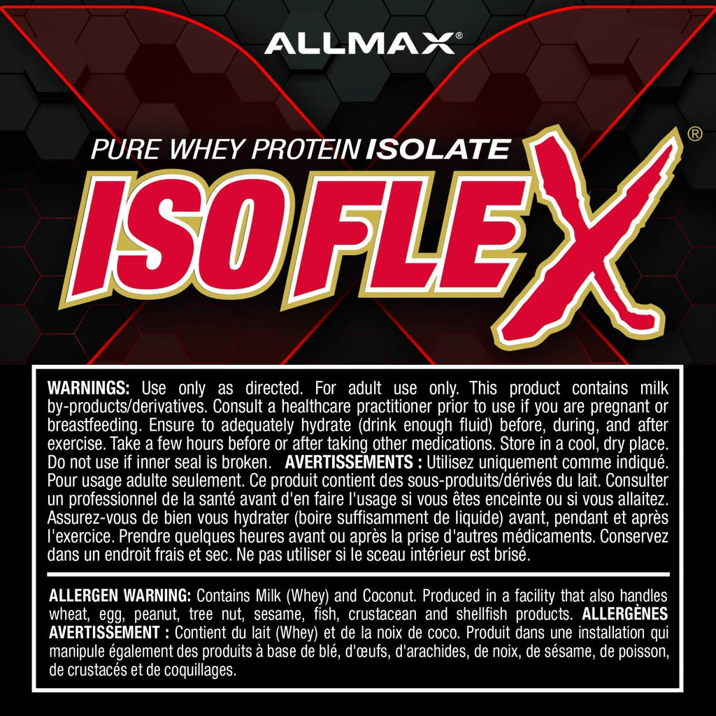 ALLMAX ISOFLEX Whey Protein Isolate, Strawberry, 5 lb 🍁 All In One Marketplace Canada
