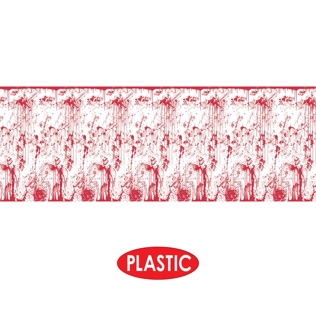 Beistle Bloody Wall Backdrop, 4-Feet by 30-Feet