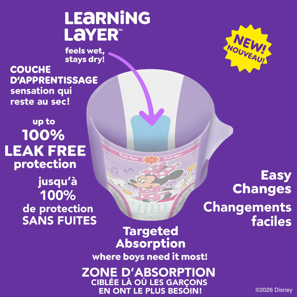 Pull-Ups Girls' Potty Training Pants, 4T-5T (38-50 lbs), 99 Count 🍁 All In One Marketplace Canada