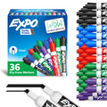 EXPO Dry Erase Markers, Low Odour Ink, Assorted Colours, Chisel Tip, 36 Count 🍁 All In One Marketplace Canada