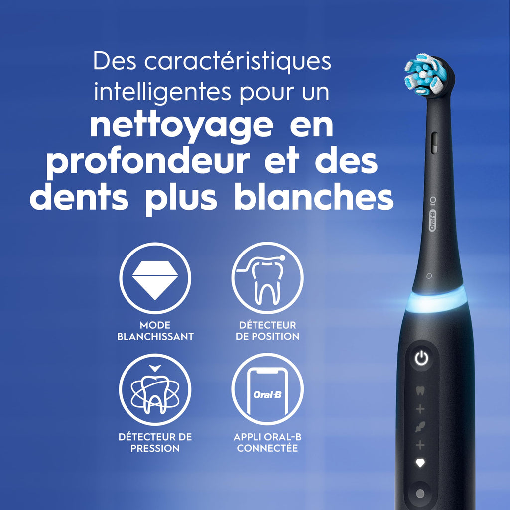 Oral-B iO Series 5 Limited Electric Toothbrush with (3) Brush Head, Rechargeable, White 🍁 All In One Marketplace Canada