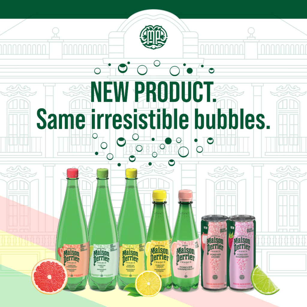 Maison Perrier Forever Peach, Sparkling Water Beverage, 24 x 330ml 🍁 All In One Marketplace Canada