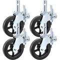 VEVOR 4 Pack 8 Inch Iron Core Polyurethane Swivel Caster with Dual Locking Brake Adjustable Legs 1100LBS Capacity per Wheel 🍁 All In One Marketplace Canada