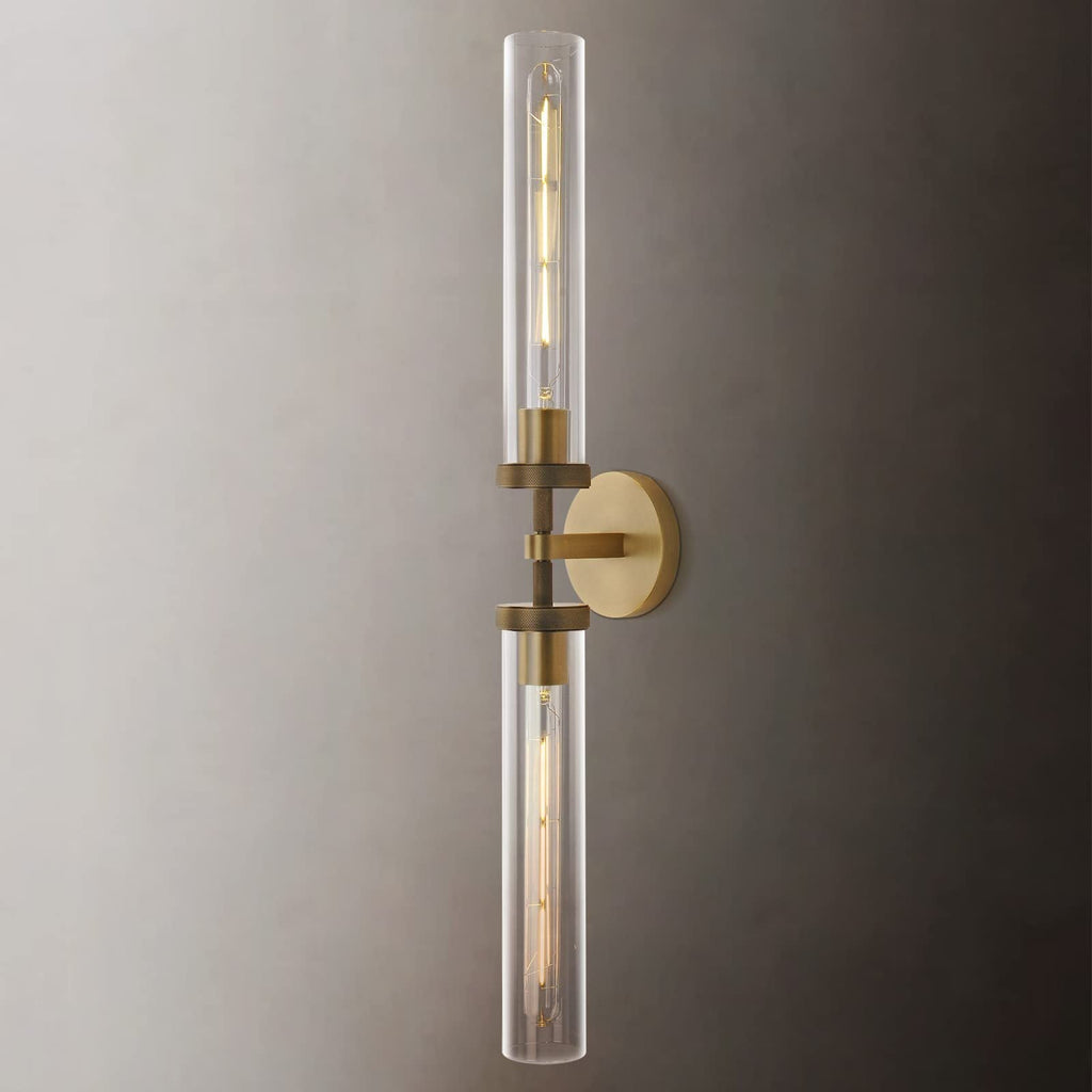 All Copper Knurled American Retro Wall Lamp