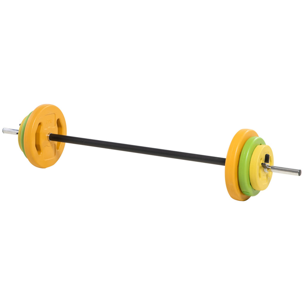 44lbs Adjustable Barbell Weight Set with Non-slip Handle for Home Gym