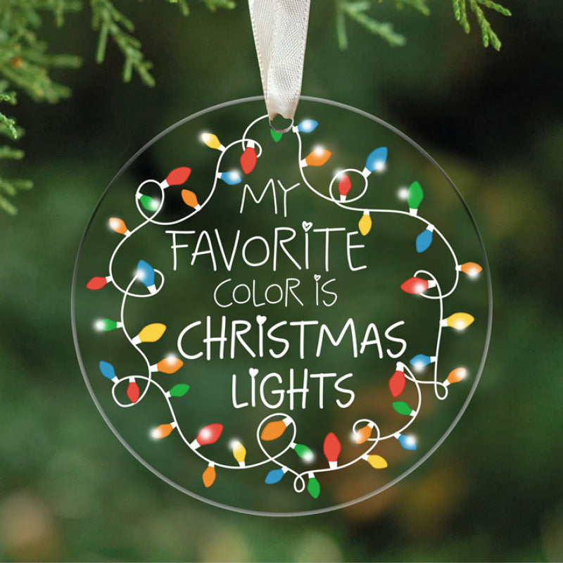 Acrylic Christmas Tree Pendant Ornaments – 34 Festive Holiday Designs