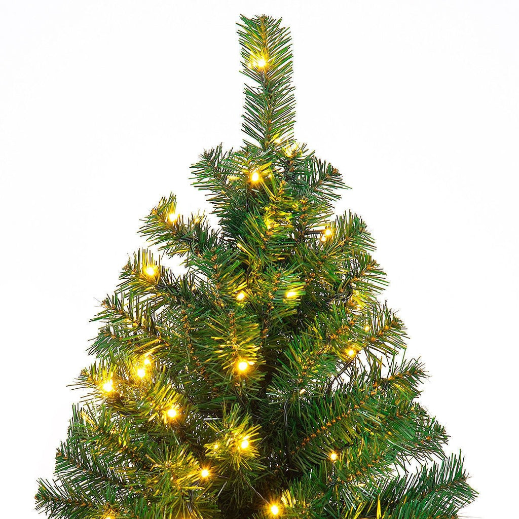 9 FT Pre-Lit Artificial Christmas Tree with 2028 PVC Tips and 700 Warm White LED Lights