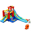 9-in-1 Inflatable Water Park with Ball Pit Pool, Ring Game and 860W Blower