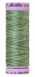 Mettler Silk-Finish 50wt Variegated Cotton Thread 109yd/100M Spruce Pines