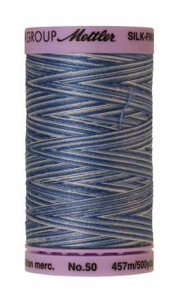 Mettler Silk-Finish - Clear Sky - 50wt Variegated Cotton Thread 500yd/457m