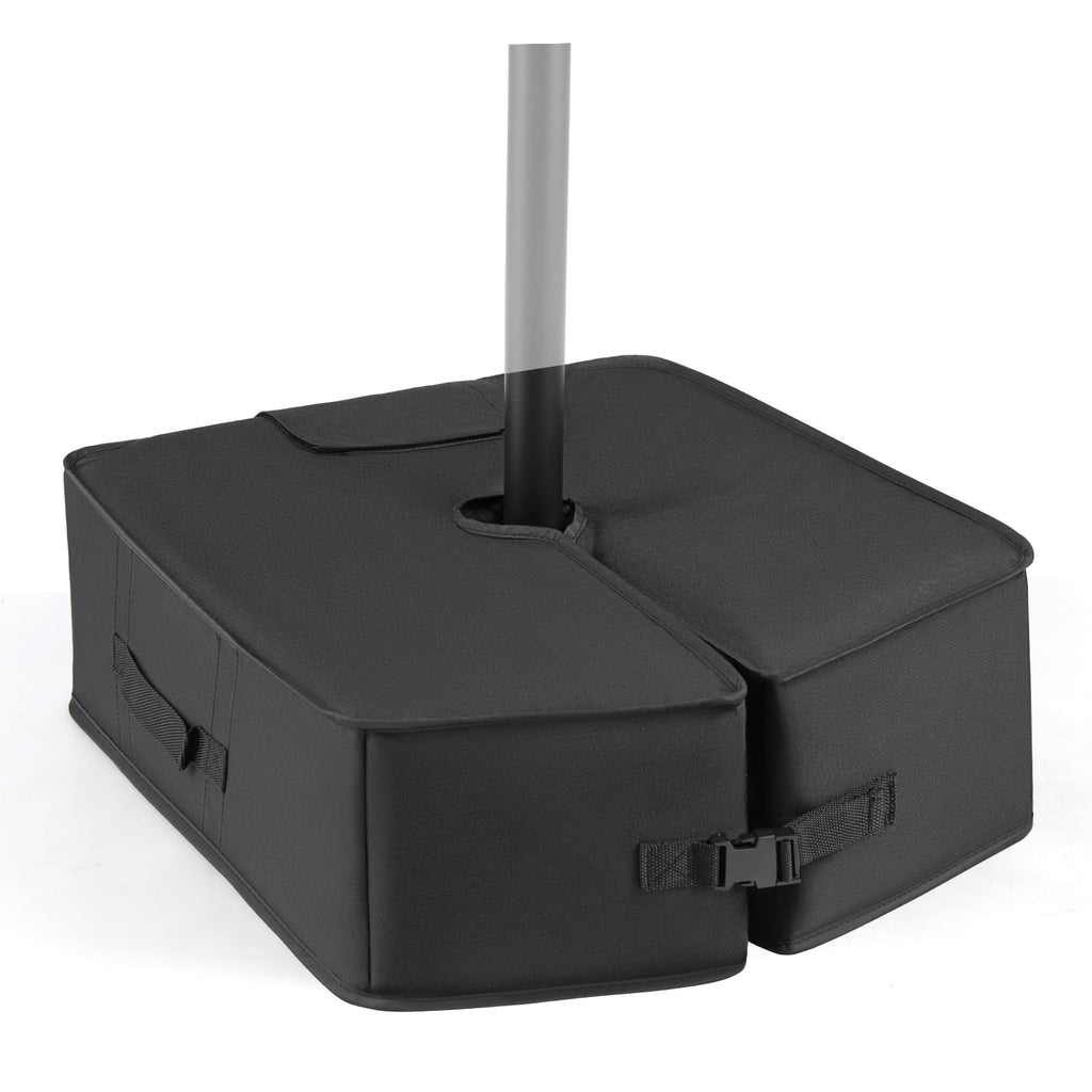 90 LBS Sand-fillable Umbrella Base Weight-Black