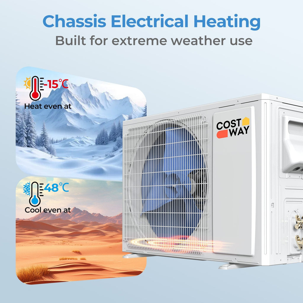 Blast Series 9100 BTU 19 SEER2 208-230V Mini Split Air Conditioner with Heat Pump