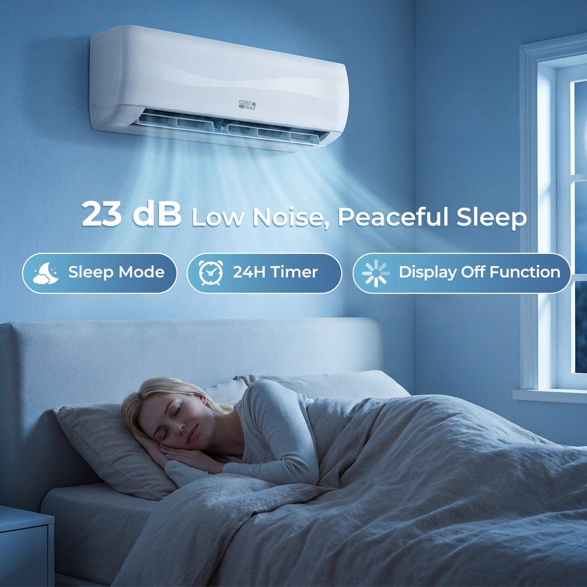 Blast Series 9100 BTU 19 SEER2 208-230V Mini Split Air Conditioner with Heat Pump