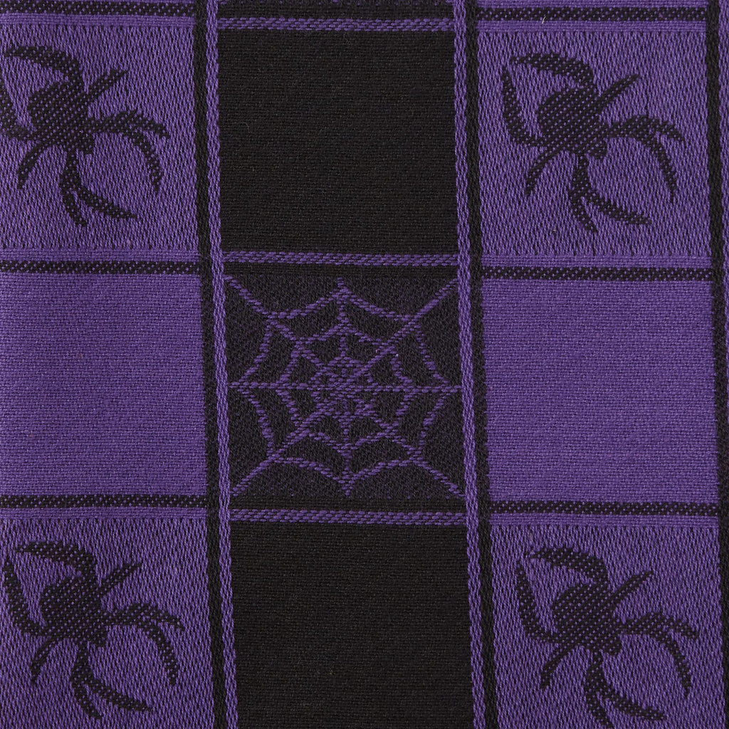 DII Happy Halloween Dishtowel Collection Embellished Cotton Kitchen Hand Towel Set, 18x28, Haunted Buffalo Check, 3 Count