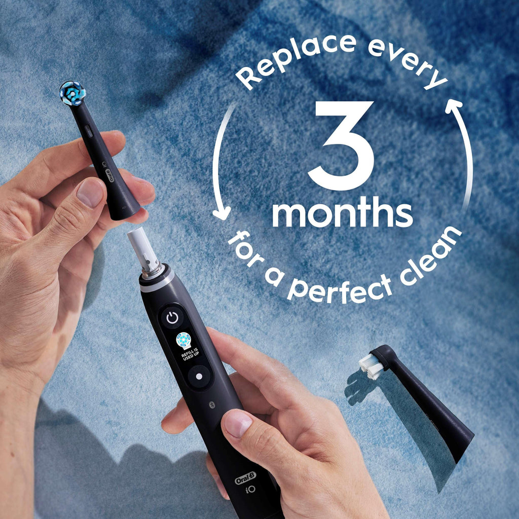 Oral-B iO Series Ultimate Clean Replacement Brush Head for Oral-B iO Series Electric Toothbrushes, Black, 4 count 🍁 All In One Marketplace Canada