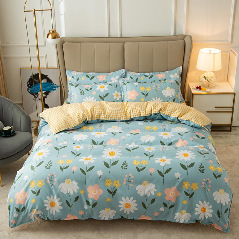 Floral Cotton Duvet Cover Set