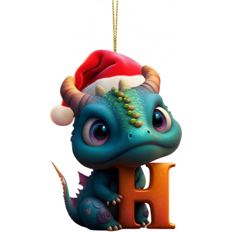Christmas Tree Decoration 26 Letters Pendants