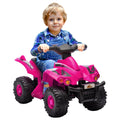 6V Kids ATV Quad w/ Music, Forward, for 2-6 Years, Pink