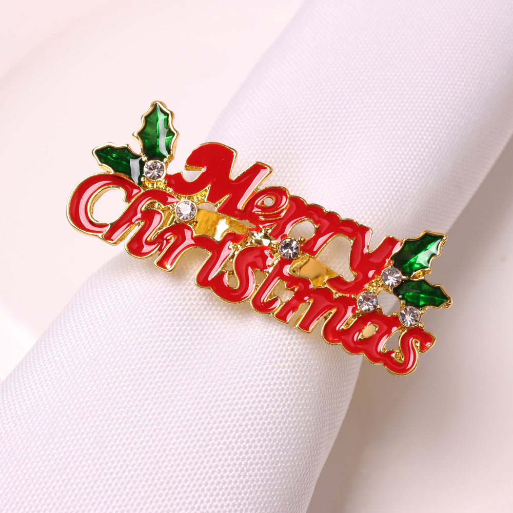 Christmas Napkin Rings Holiday Table Decoration