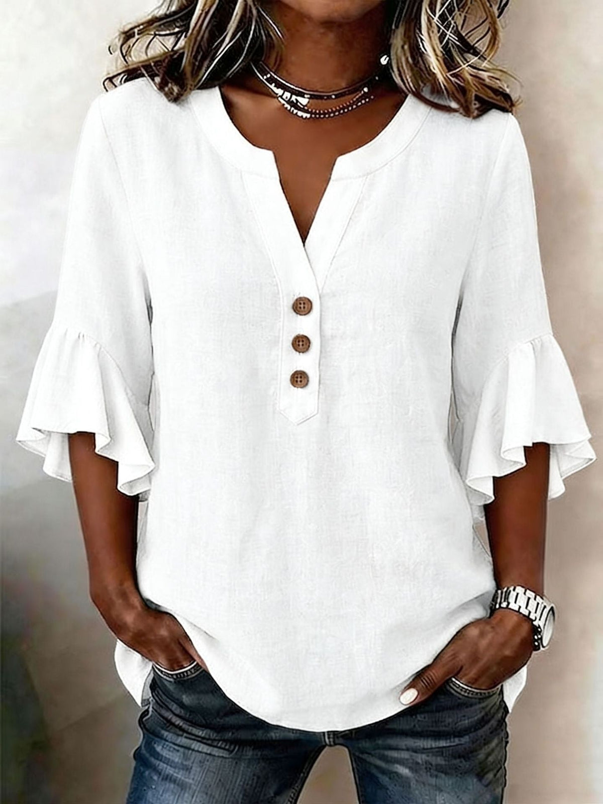 Solid Casual Loose Blouses For Women Fashion Summer Vintage Women's Oversized Shirts And Blouses Elegant Youth Female Tops