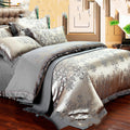 European Jacquard Satin Embroidered Bedding Set