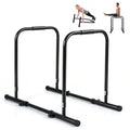 Adjustable Dip Bar Station with 660 LBS Capacity for Home Gym-Black