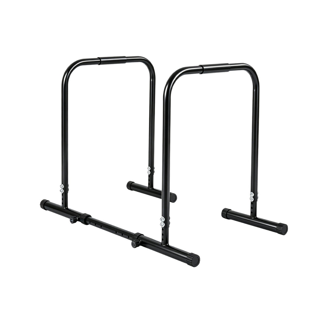 Adjustable Dip Bar Station with 660 LBS Capacity for Calisthenics and Strength Training-Black