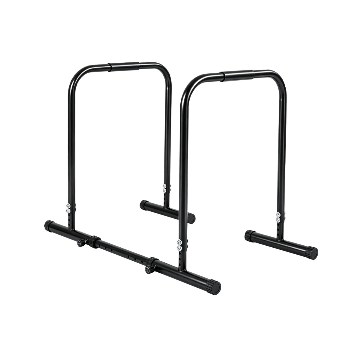 Adjustable Dip Bar Station with 660 LBS Capacity for Calisthenics and Strength Training-Black