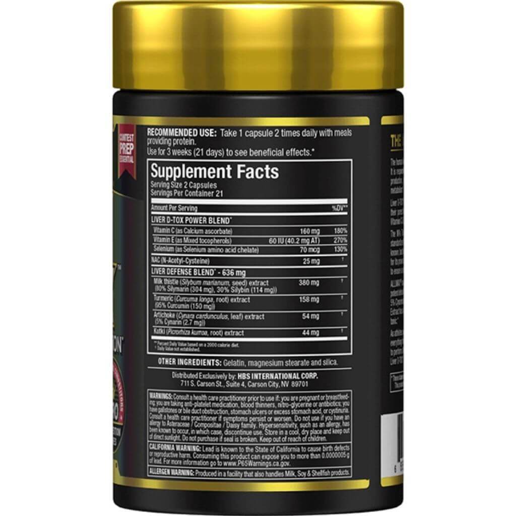 Allmax LIVER DTOX (Liver Protection), 42 Caps
