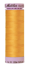 Mettler Silk-finish 50wt Solid Cotton Thread 164yd/150m Marigold