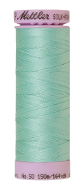 Mettler Silk-finish 50wt Solid Cotton Thread 164yd/150m Silver Sage