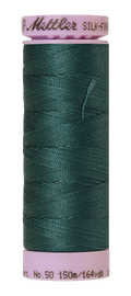Mettler Silk-finish 50wt Solid Cotton Thread 164yd/150m Shaded Spruce