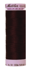 Mettler Silk-finish 50wt Solid Cotton Thread 164yd/150m Mahogany